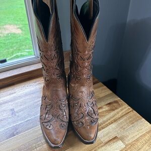 J.B. Dillon Light Brown Cowboy Boots